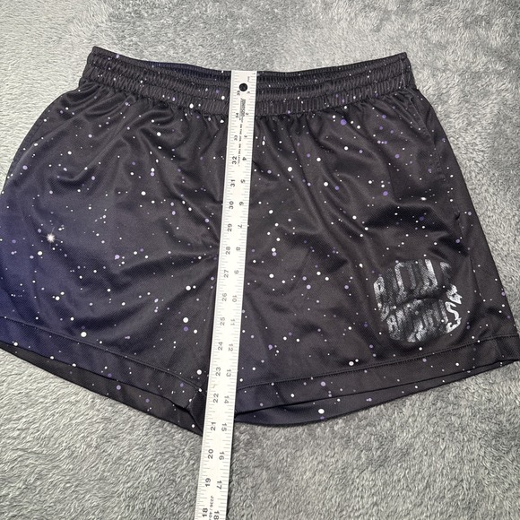 Bacon And Barbells Men's SZ L Training Shorts Fitness Purple Galaxy Design - Picture 3 of 12